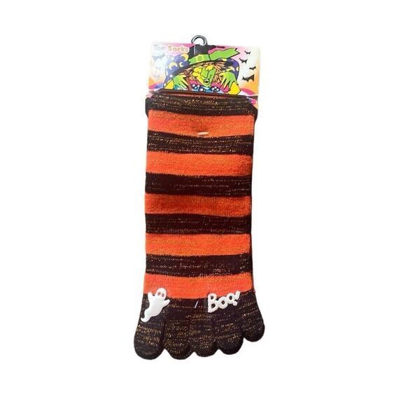 Vtg y2k HALLOWEEN toe socks! NEW ghosts - Picture 1 of 5